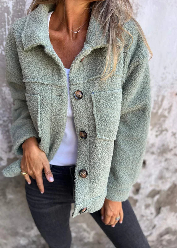 Juliette | Veste courte à revers en laine