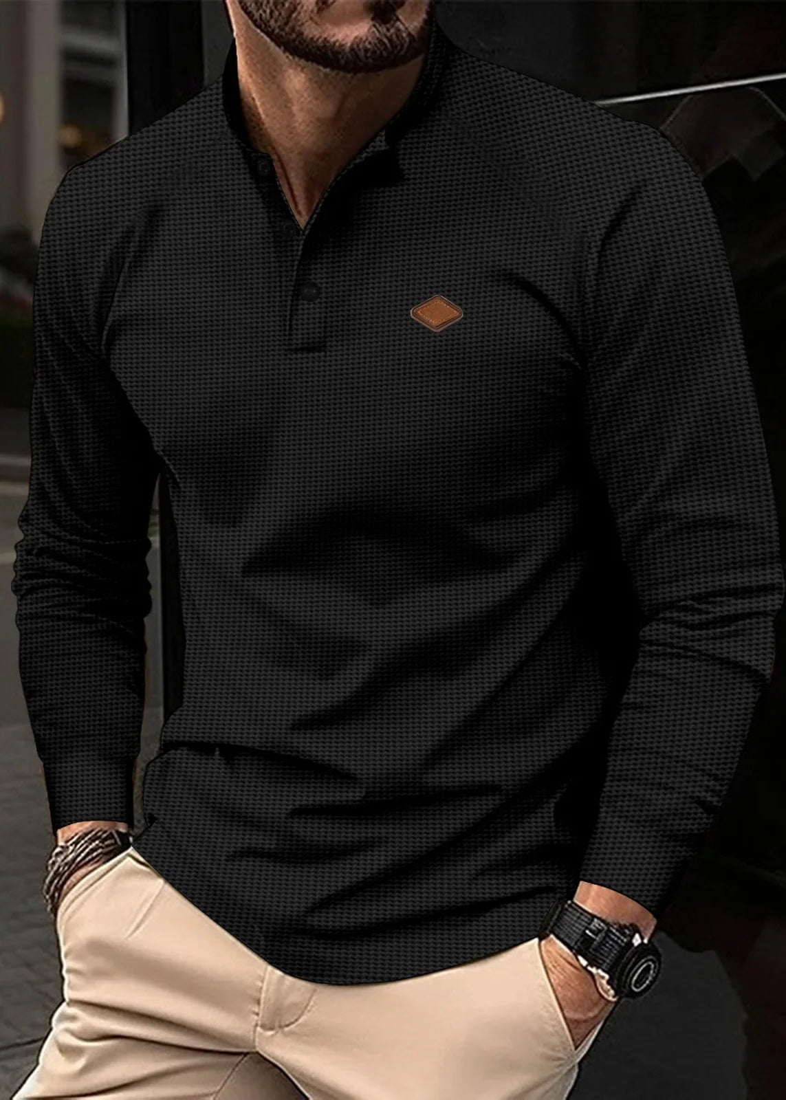 Théo Vintage | Business Col Rond Boutonné Long