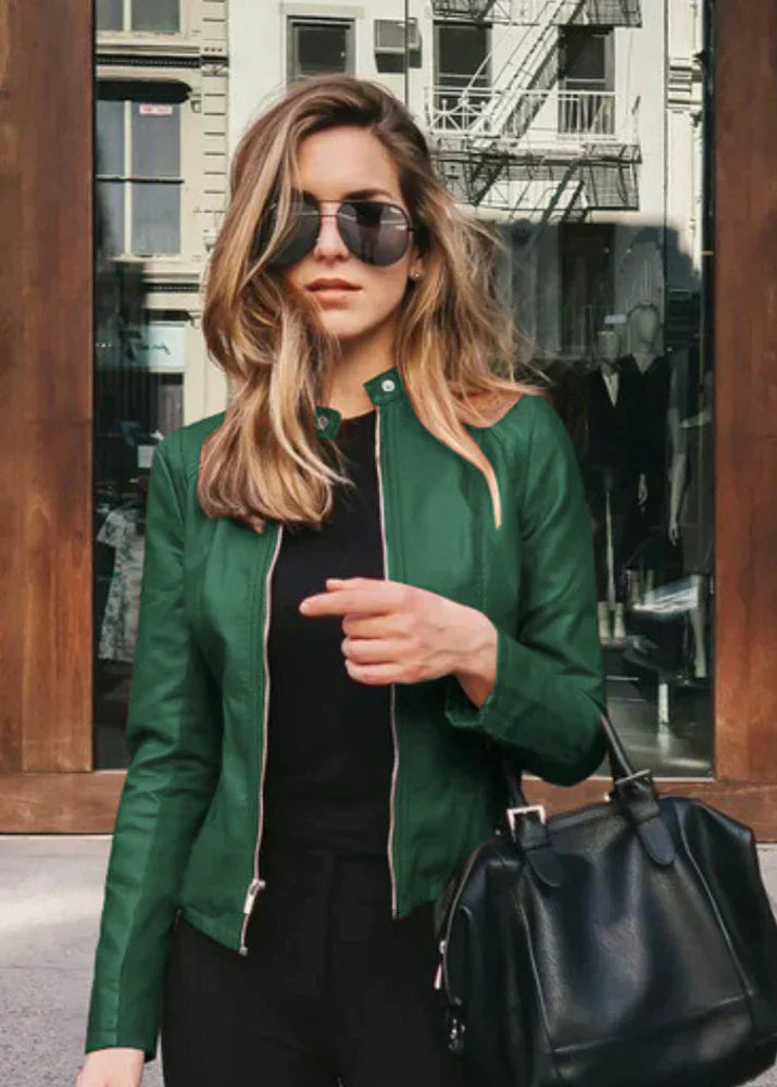 Margaux | Veste en cuir fabriquée à la main