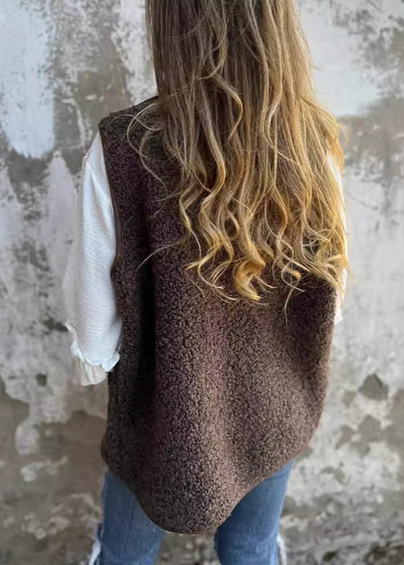 Noémie | Gilet D'hiver en Laine Douce Avec Boutons