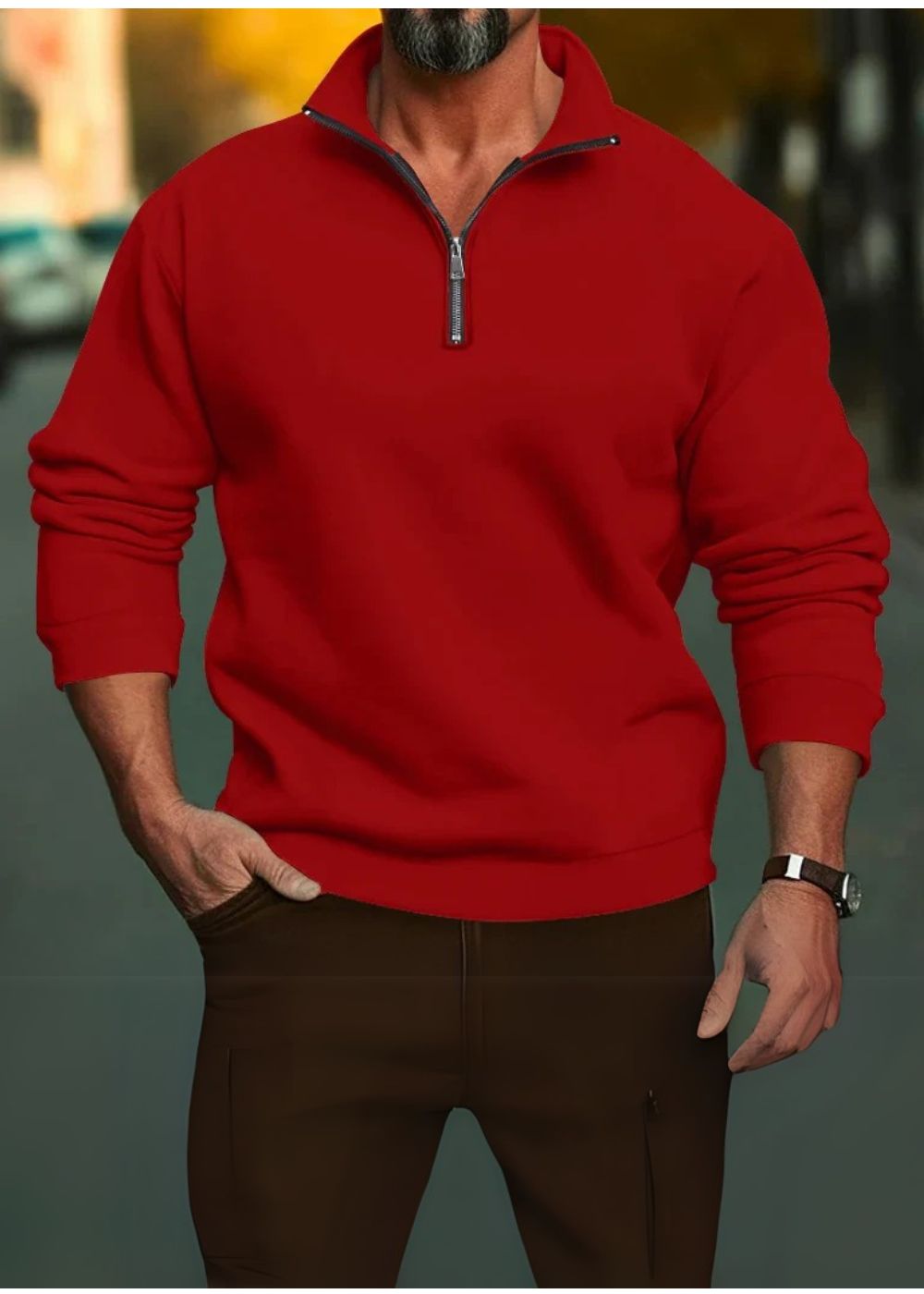 Adrien | Pull à Zip Pour Homme