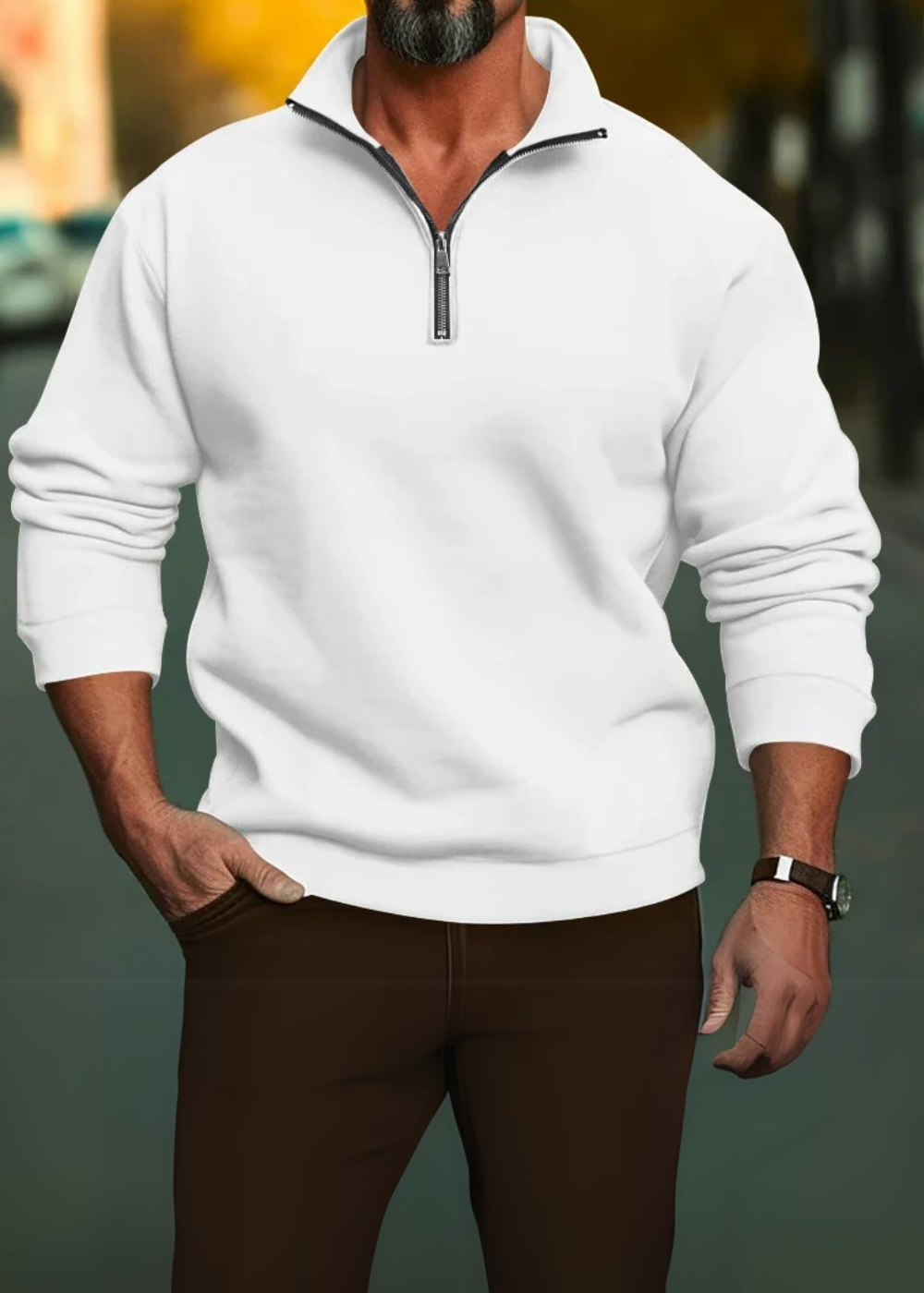 Adrien | Pull à Zip Pour Homme