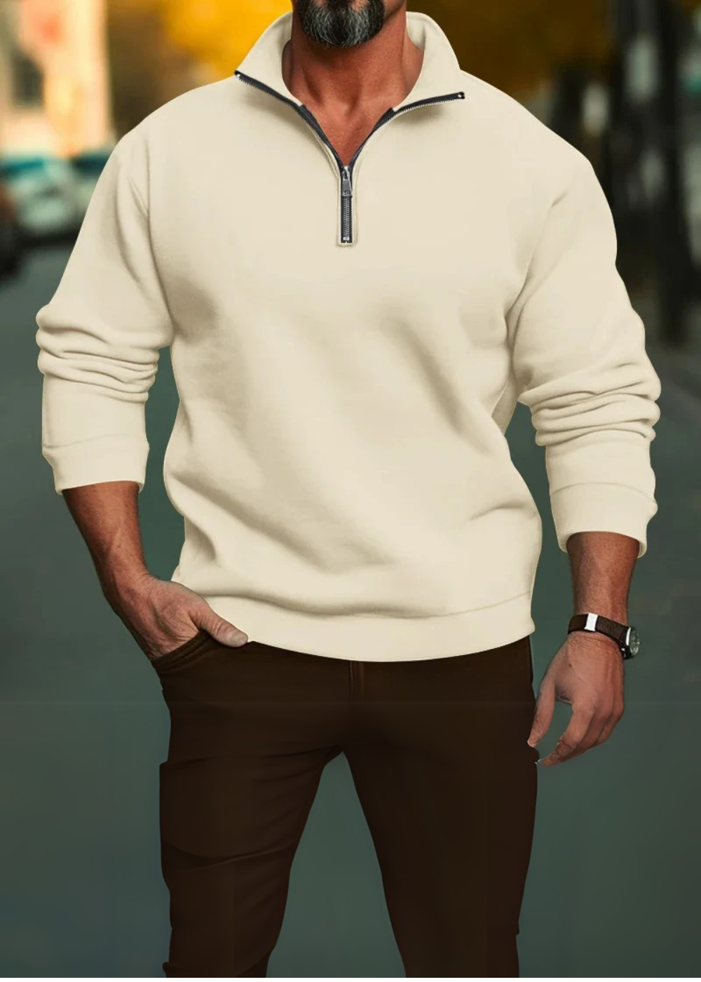 Adrien | Pull à Zip Pour Homme